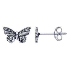 Mini Butterfly Sterling Post Earrings